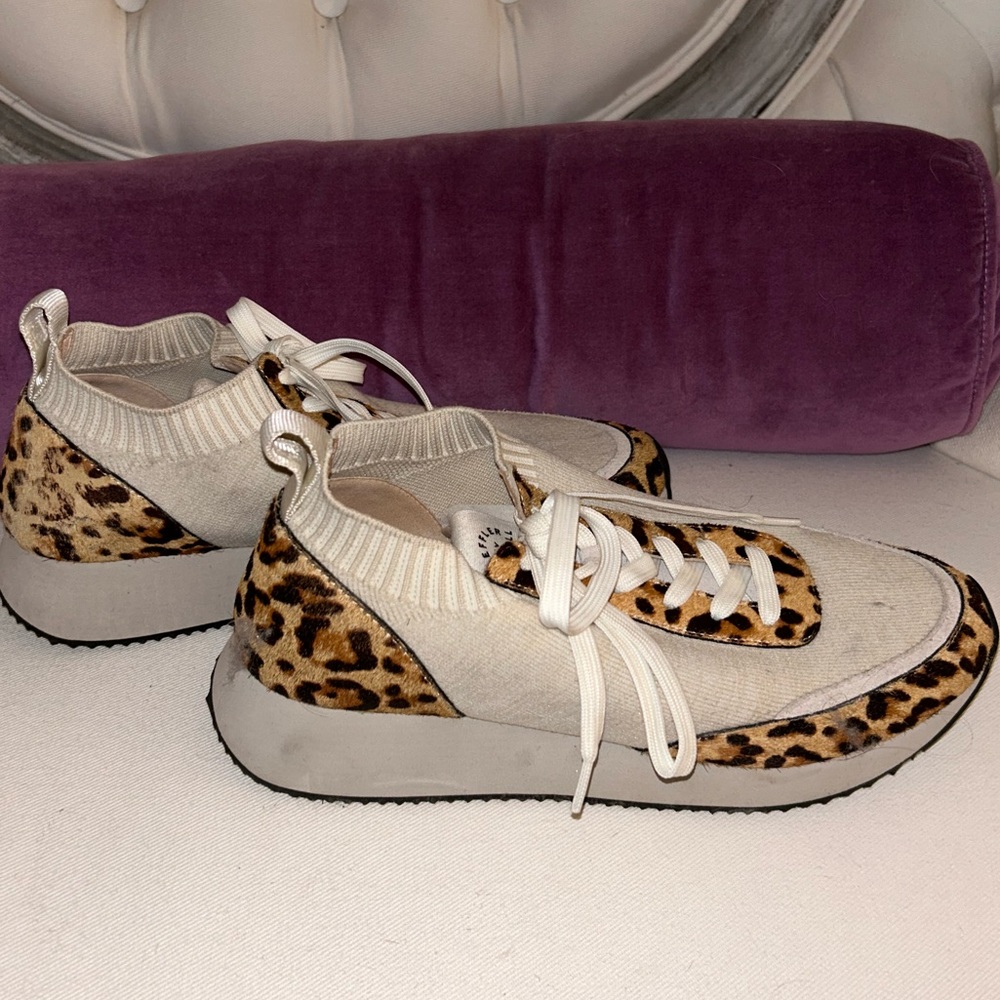 Loeffler Randall Leopard Print Sneakers